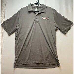 Krispy Kreme Donuts employee polo shirt mens large short sleeve uniform gray